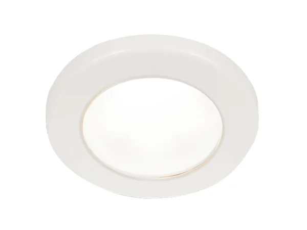 Hella Marine EuroLED 75 3" Round Screw Mount Down Light - White LED - White Plastic Rim - 24V