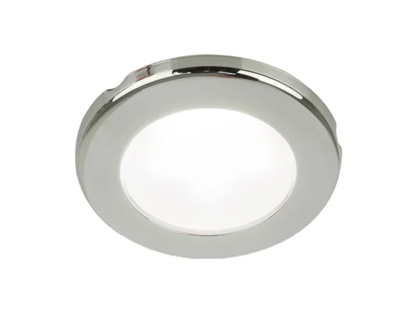 Hella Marine EuroLED 75 3" Round Screw Mount Down Light - White LED - Stainless Steel Rim - 24V