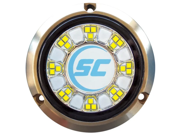 Shadow-Caster SCR-24 Bronze Underwater Light - 24 LEDs - Bimini Blue/Great White