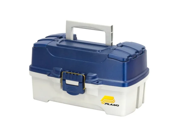 Plano 2-Tray Tackle Box w/Duel Top Access - Blue Metallic/Off White