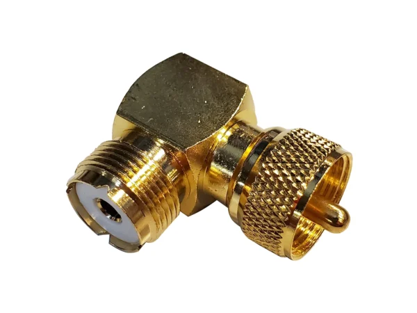 Shakespeare Right Angle Connector - PL-259 to SO-239 Adapter