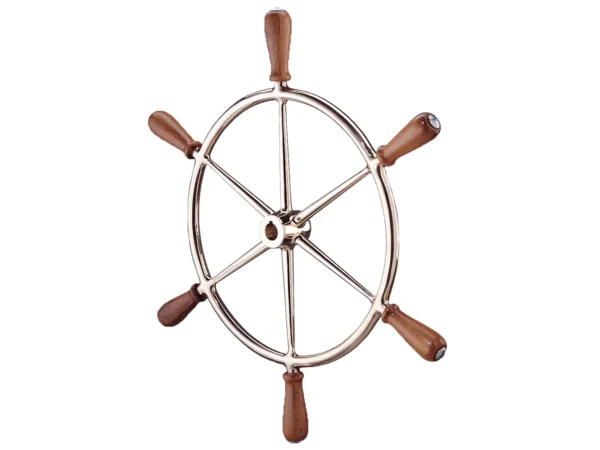 Edson 24" Bronze Wheel w/Teak Handles