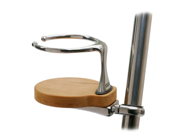 Edson Clamp-On Drink Holder - Single - Teak