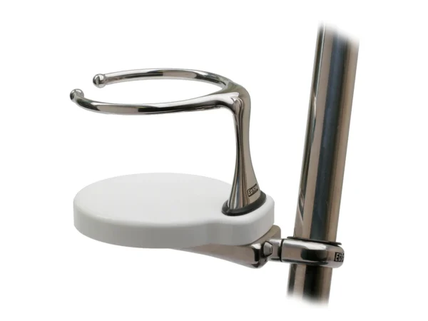 Edson Clamp-On Drink Holder - Single - White Poly