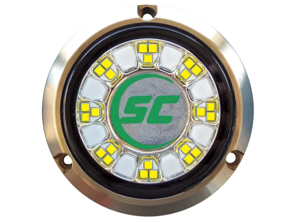 Shadow-Caster SCR-24 Bronze Underwater Light - 24 LEDs - Aqua Green