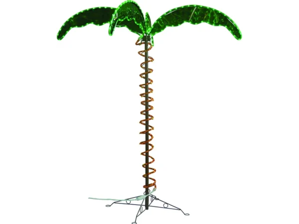 Green Longlife LED Palm Tree, 7' - Image 2