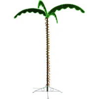 Green Longlife LED Palm Tree, 7'