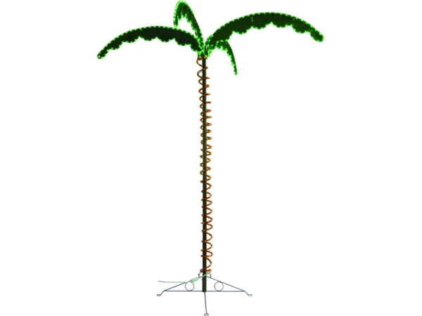 Green Longlife LED Palm Tree, 7'