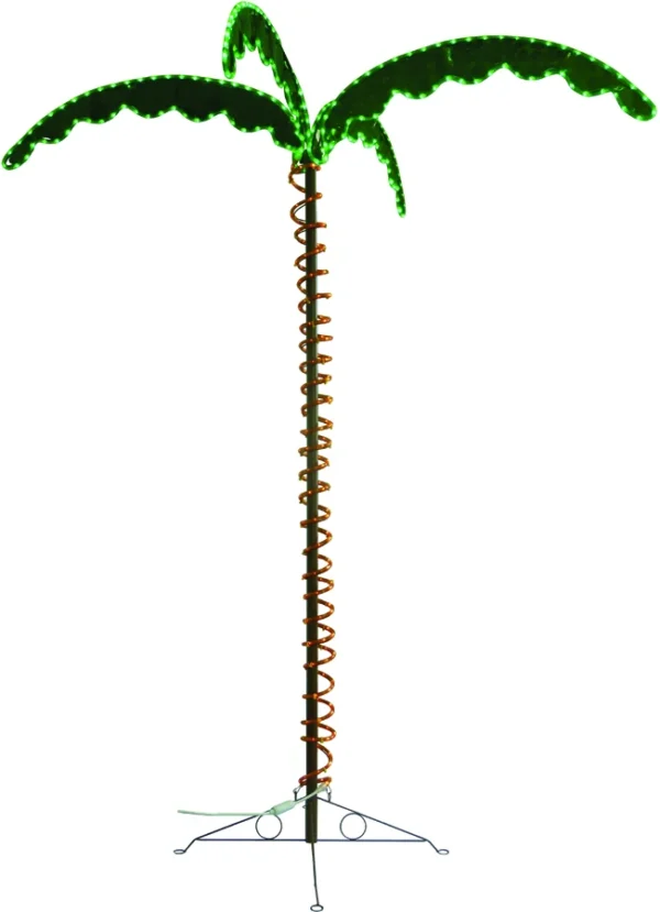 Green Longlife LED Palm Tree, 7' - Image 2