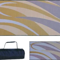 Ming's Mark Reversible Mat, Graphic Brown/Gold, 8' x 16'