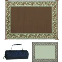 Ming's Mark Reversible Mat, Classical Brown/Beige, 8' x 20'