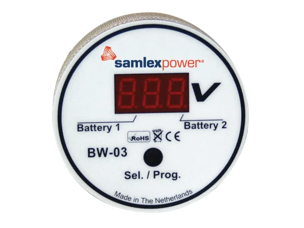 Samlex Dual Battery Monitor - 12V or 24V - Auto Detection