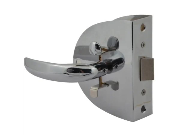 Southco Compact Swing Door Latch - Chrome - Non-Locking