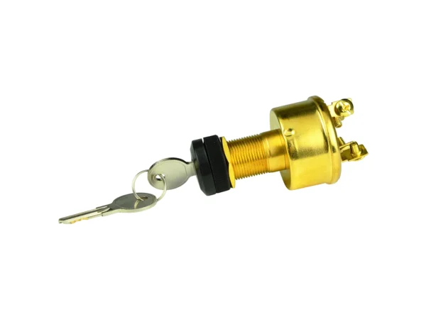 BEP 4-Position Brass Ignition Switch - Accessory/OFF/Ignition & Accessory/Start