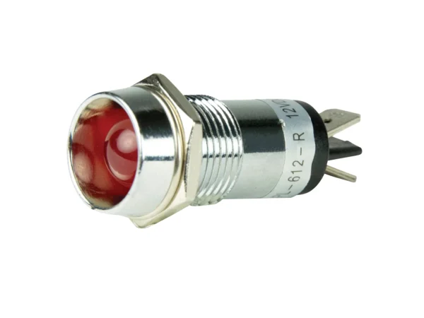 BEP LED Pilot Indicator Light - 12V - Red