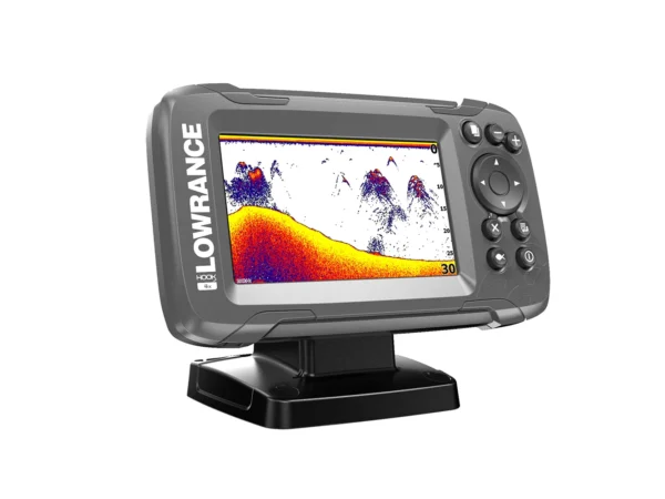 Lowrance HOOK²-4x 4" Bullet Fishfinder Transom Mount Bullet Skimmer Transducer