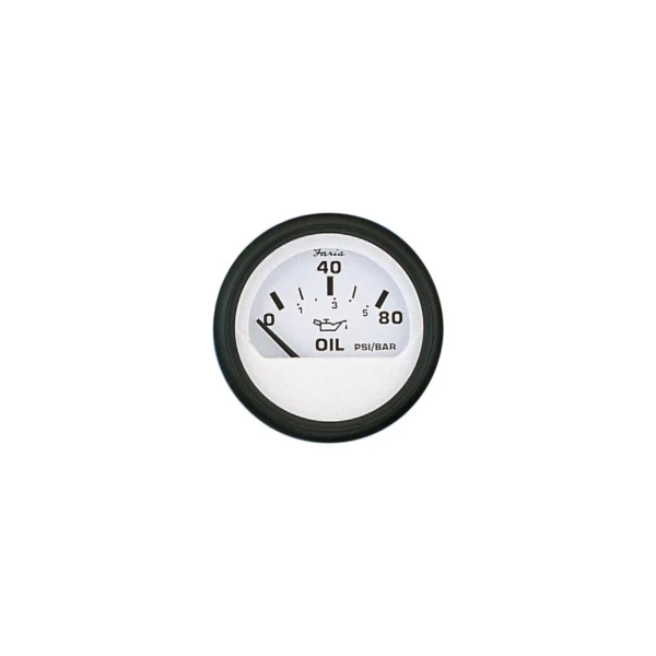 Faria Euro 2" Oil Pressure Gauge 80 PSI