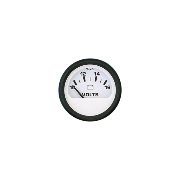 Faria Euro 2" Voltmeter Gauge (10-16 VDC)