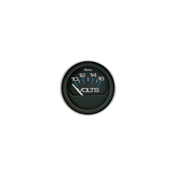 Faria Coral Black 2" Voltmeter Gauge (10-16 VDC) - Image 2