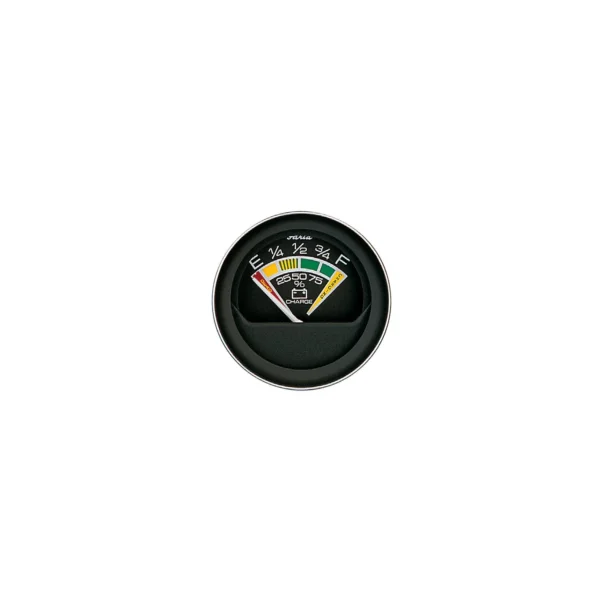 Faria Coral Black 2" Water Pressure Gauge Kit 30 PSI