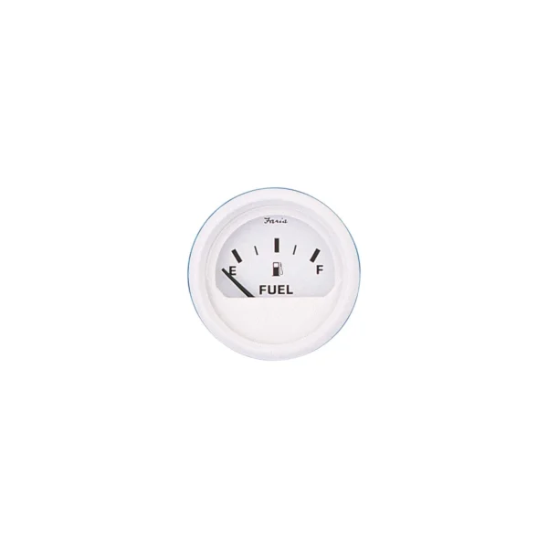 Faria Dress White 2" Fuel Level Gauge (E-1/2-F)