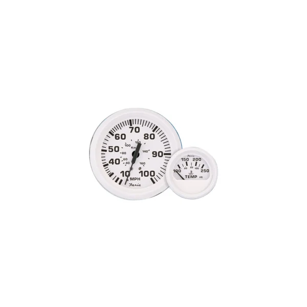 Faria Dress White 2" Fuel Level Gauge (E-1/2-F) - Image 2