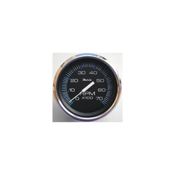 Faria Chesapeake SS Black 4" Gauge - 7000 RPM Tachometer (All Outboard) - Image 2