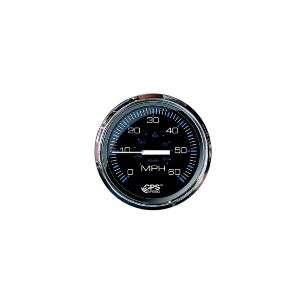 Faria F33761 Chesapeake SS Black 5" Gauge - 60 MPH GPS Speedometer