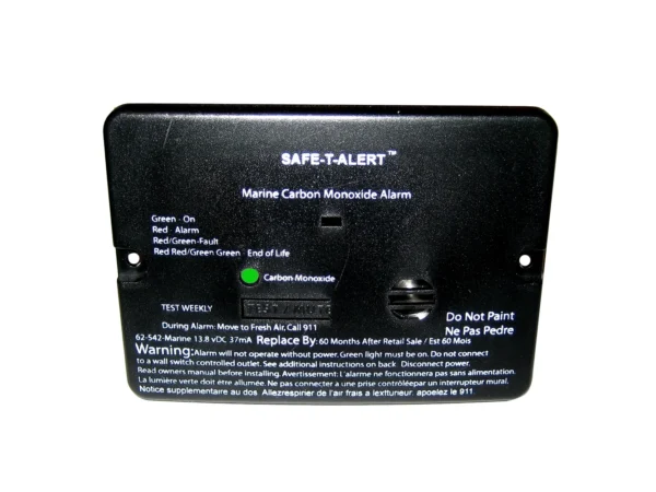 Safe-T-Alert 62 Series Carbon Monoxide Alarm - 12V - 62-542-Marine - Flush Mount - Black