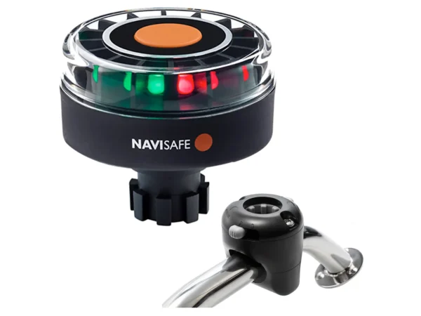 Navisafe Navilight Tricolor 2NM w/Navibolt Base & Rail Mount - Black