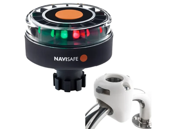 Navisafe Navilight Tricolor 2NM w/Navibolt Base & Rail Mount - White