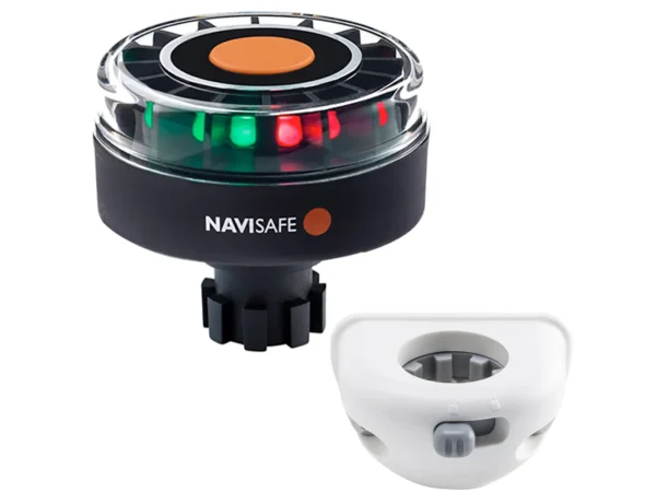 Navisafe Navilight Tricolor 2NM w/Navibolt Base & Vertical Mount - White