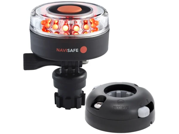 Navisafe Navilight All RED 360° 2NM w/Navimount Base & Horizontal Mount - Black