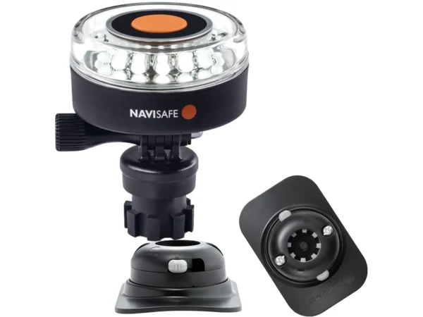 Navisafe Navilight 360° 2NM White w/Navimount Base & RIB Mount - Black