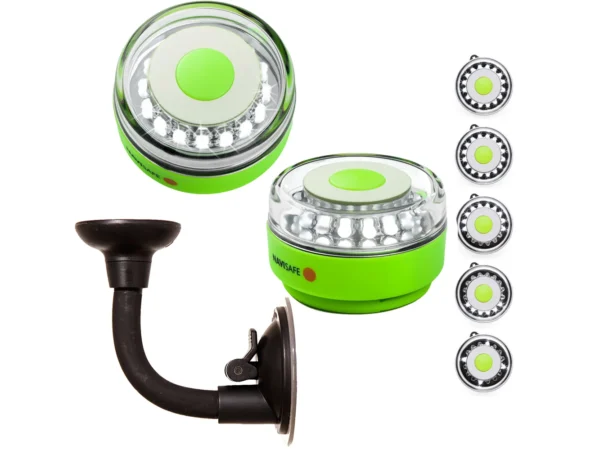 Navisafe Portable Navilight 360° 2NM Rescue - Glow In The Dark - Green w/Bendable Suction Cup Mount