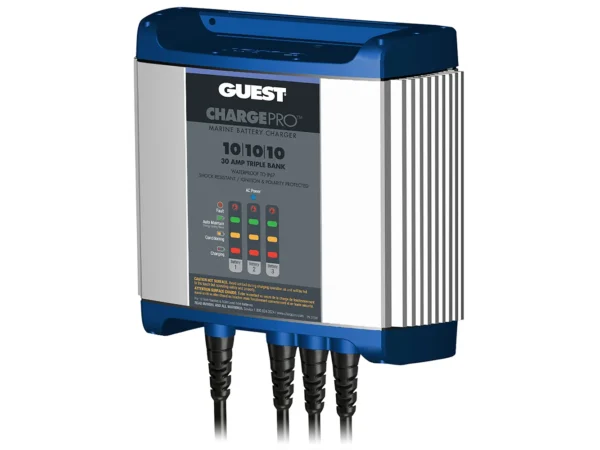 Guest On-Board Battery Charger 30A / 12V - 3 Bank - 120V Input