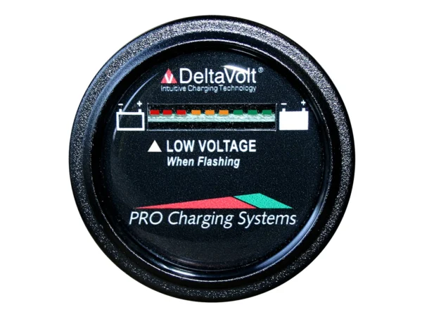 Dual Pro Battery Fuel Gauge - DeltaView® Link Compatible - 12V System (1-12V Battery, 2-6V Batteries)