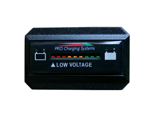 Dual Pro Battery Fuel Gauge - DeltaView® Link Compatible - Rectangle - 12V System (1-12V Battery, 2-6V Batteries)