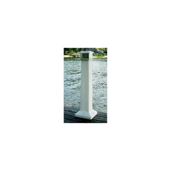 Dock Edge Sentinel Solar Rechargeable Lite 35" With Tapered Pillar