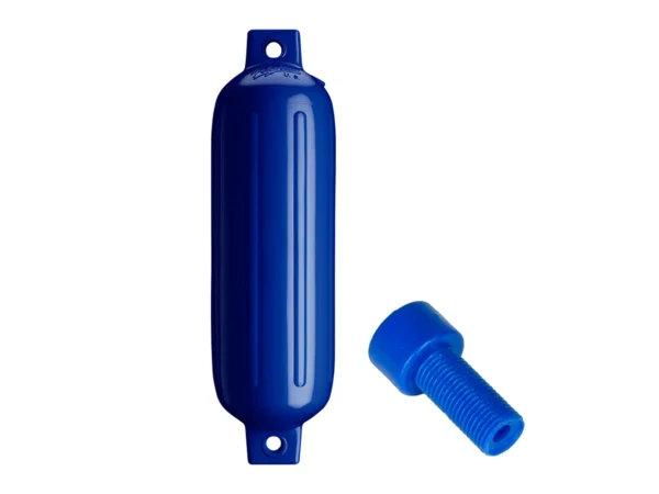 Polyform G-3 Twin Eye Fender 5.5" x 19" - Cobalt Blue w/Adapter