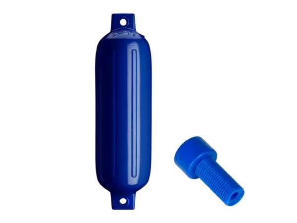 Polyform G-4 Twin Eye Fender 6.5" x 22" - Cobalt Blue w/Adapter