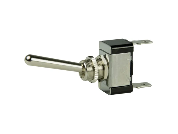 BEP SPST Chrome Plated Long Handle Toggle Switch - ON/OFF