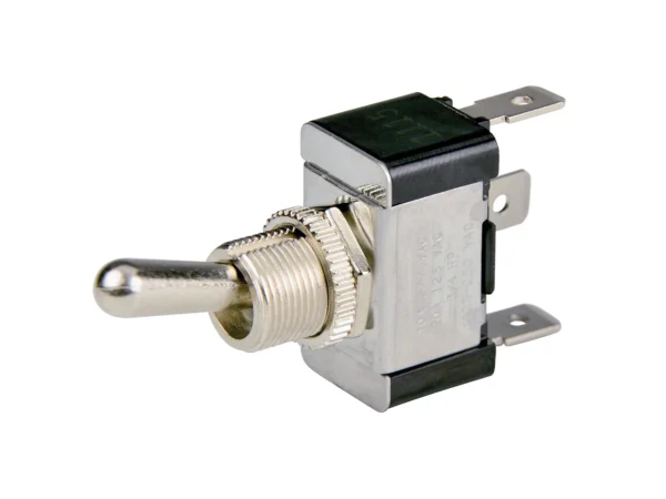 BEP SPDT Chrome Plated Toggle Switch - ON/OFF/ON