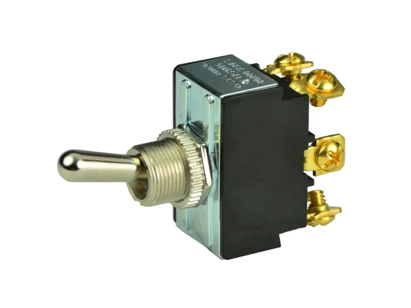 BEP DPDT Chrome Plated Toggle Switch - ON/OFF/ON