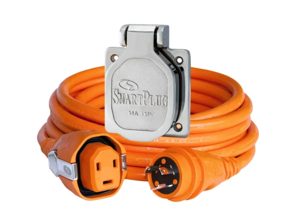 SmartPlug 30 AMP Dual Configuration Cordset & Stainless Steel Inlet Combo - 50'