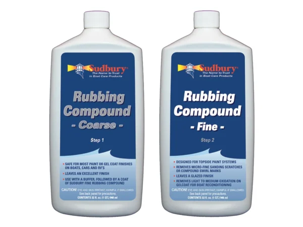 Sudbury Rubbing Compound Kit - Step 1 Coarse & Step 2 Fine - 32oz Each