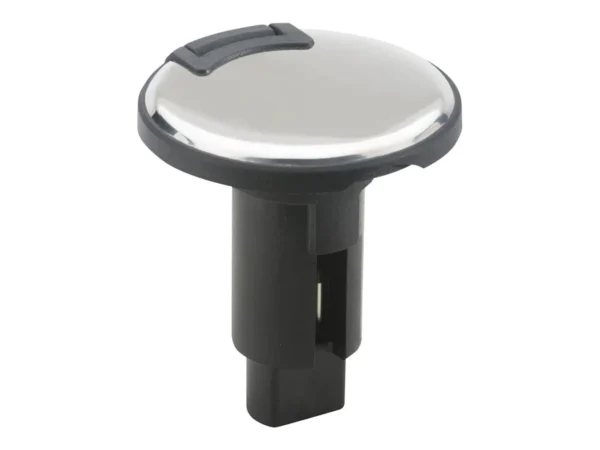 Attwood LightArmor Plug-In Base - 2 Pin - Stainless Steel - Round