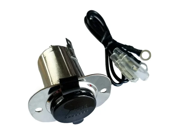 Marinco Stainless Steel 12V Receptacle w/Cap