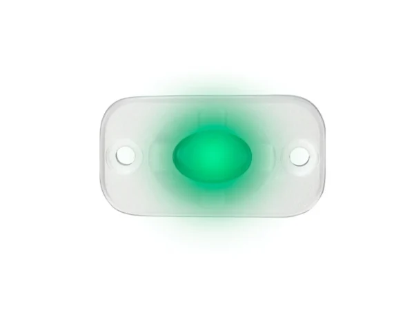 HEISE Marine Auxiliary Accent Lighting Pod - 1.5" x 3" - White/Green