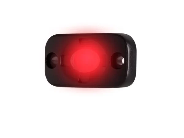 HEISE Auxiliary Accent Lighting Pod - 1.5" x 3" - Black/Red